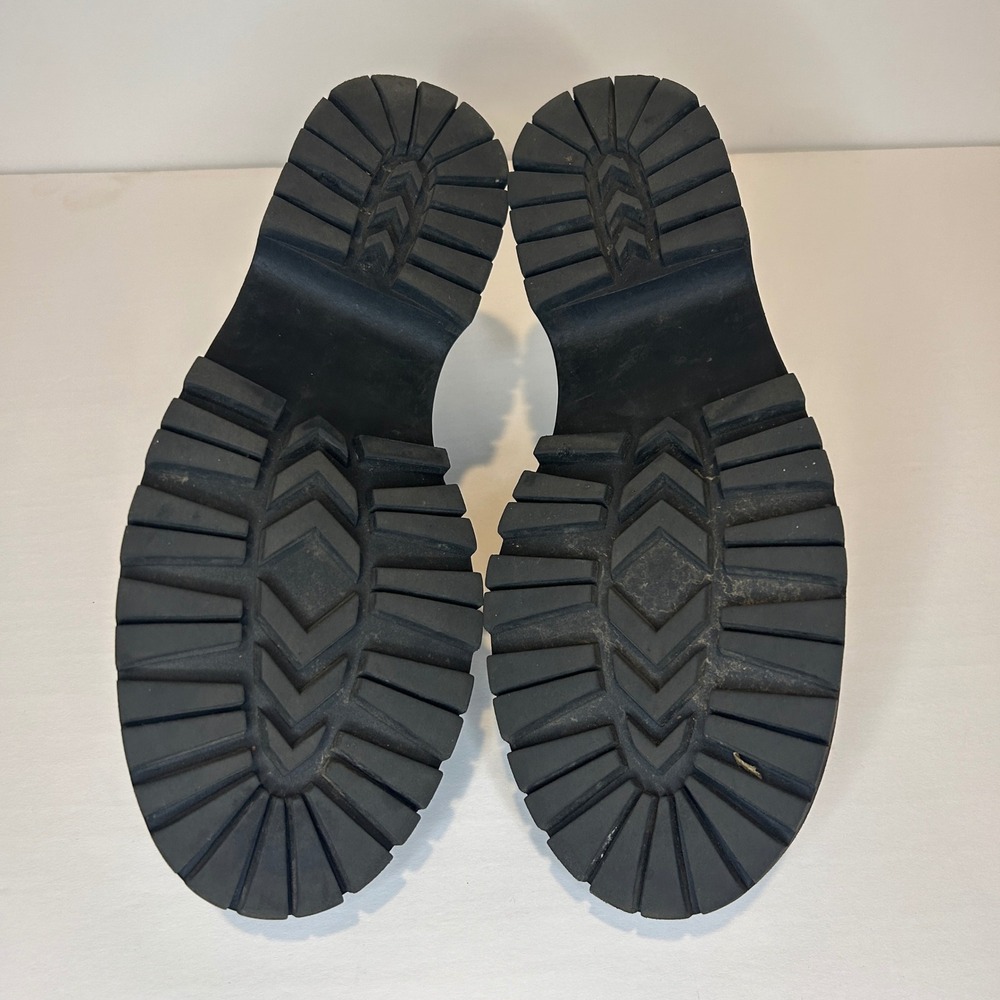 Steve Madden Malvern Loafers Womens 8.5 Black Chunky Platform Lug Sole MALV02S1 - Picture 6 of 8